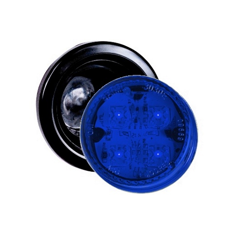 FARO TRASERO LED BAIML 3030 50MM (4 LED) UNIPOLAR BIVOLTAJE AZUL